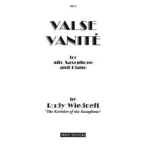 Wiedoeft – Valse Vaste (Alto Saxophone & Piano)