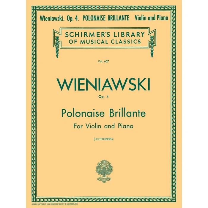 Wieniawski, Henryk – Polonaise Brillante, Op. 4