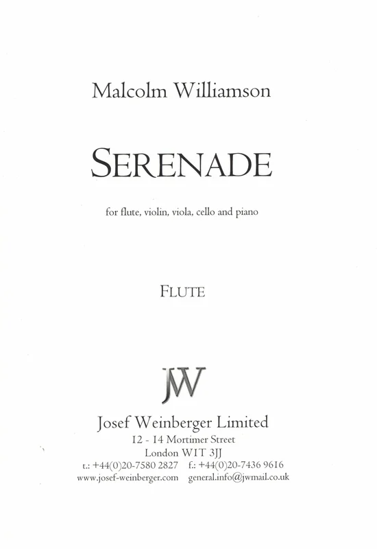 Williamson: Serenade, Op. 10