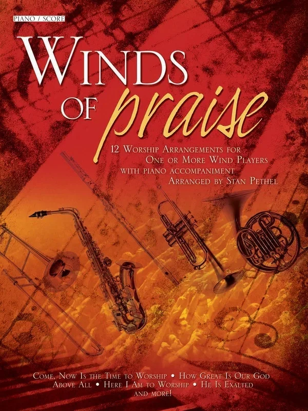 Winds Of Praise For Piano Stan Pethel (Softcover Book)