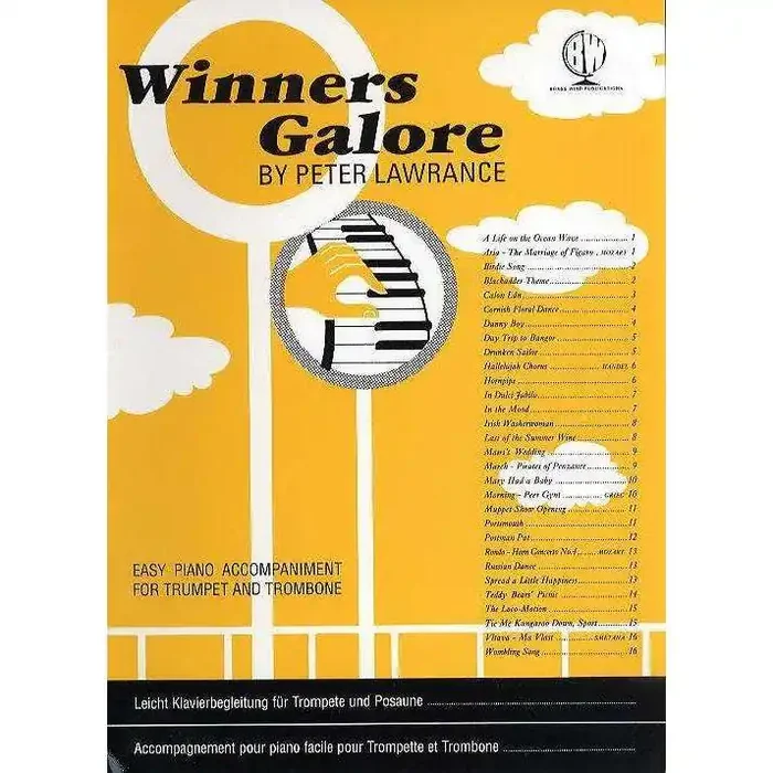 Winners Galore Easy Piano Accompaniment