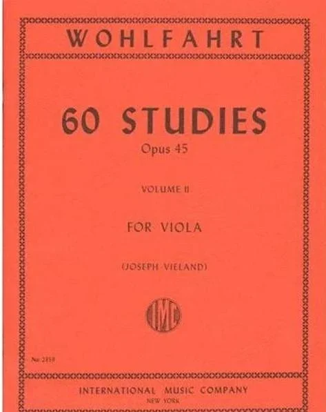 Wohlfahrt: 60 Studies for Viola, Op. 45 – Book 2