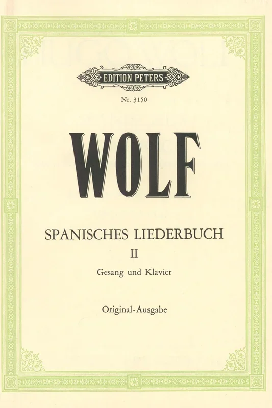 Wolf: Spanisches Liederbuch – Volume 2