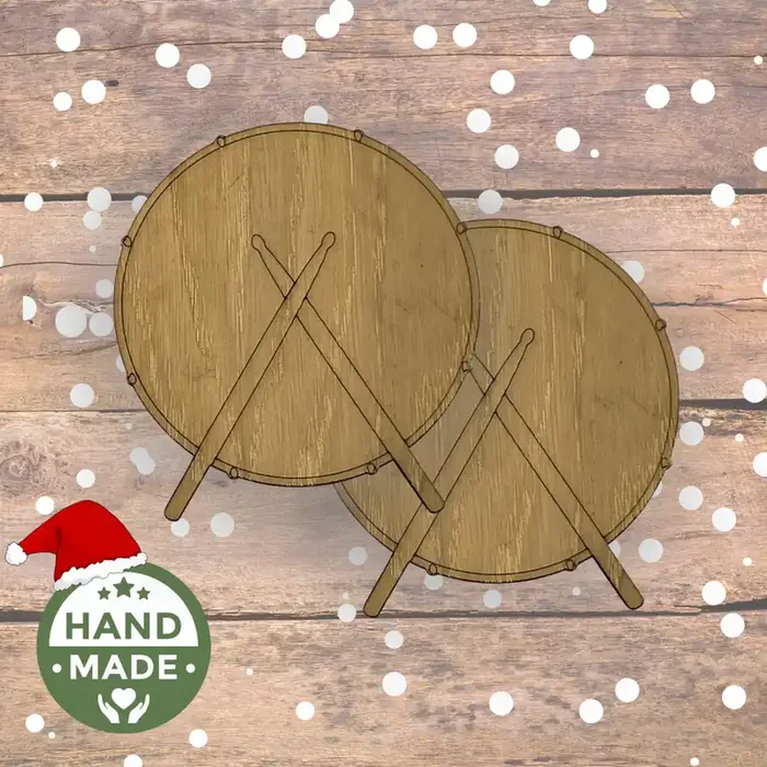 Wooden ‘Drummers‘ Coasters Set of 2