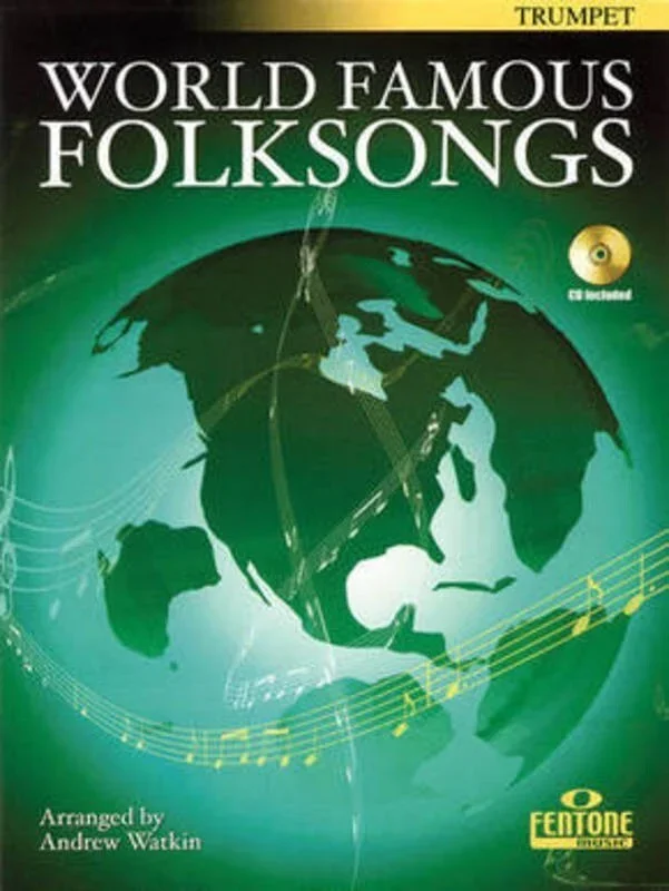 World Famous Folksongs Trumpet Softcover Book/CD