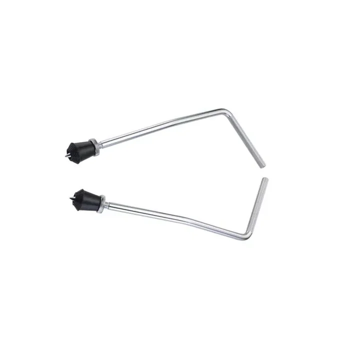 World Max Vintage Bass Drum legs (chrome) PAIR