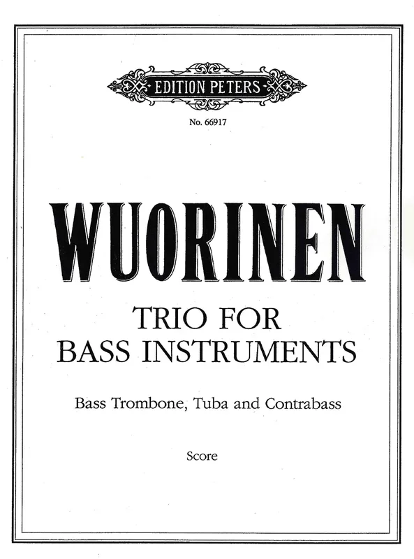 Wuorinen: Trio for Bass Instruments
