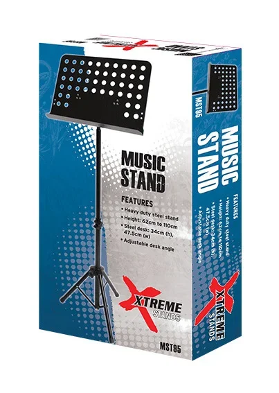 Xtreme – Orchestral Black Music Stand Mst95 Heavy Duty, Adjustable