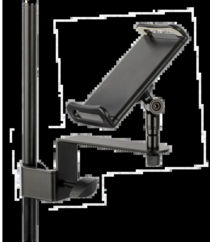 Xtreme Tablet/Smartphone Holder Clamp for Microphone Stand