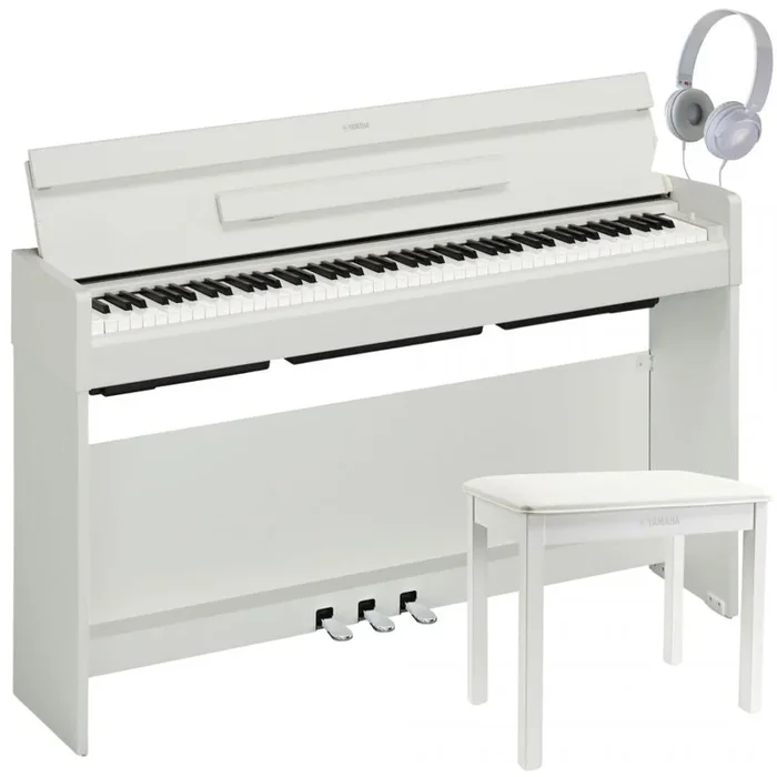 Yamaha YDP-S35WH Arius Slim Digital Piano White Bundle