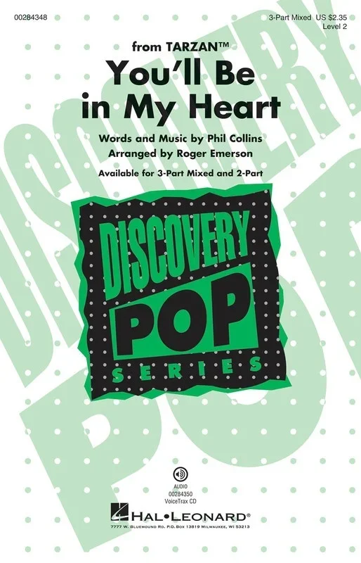 You’ll Be In My Heart (From Tarzan) 3 Part Mixed