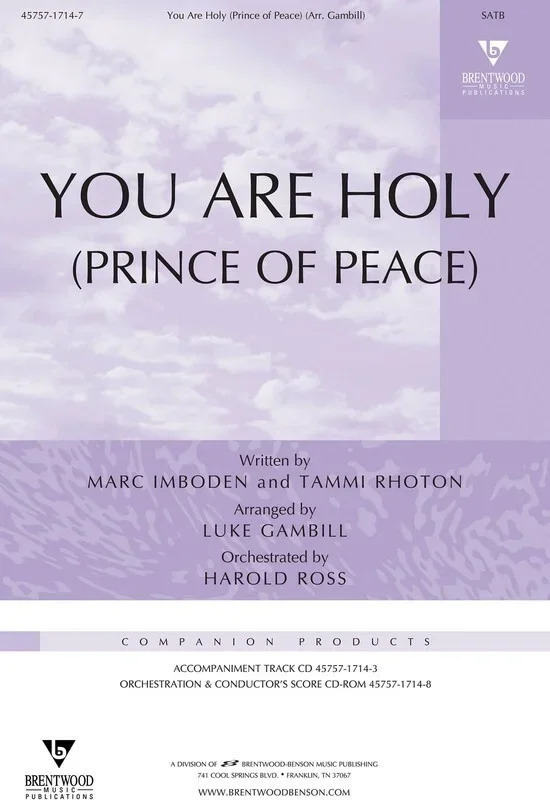 You Are Holy (Prince Of Peace) SATB