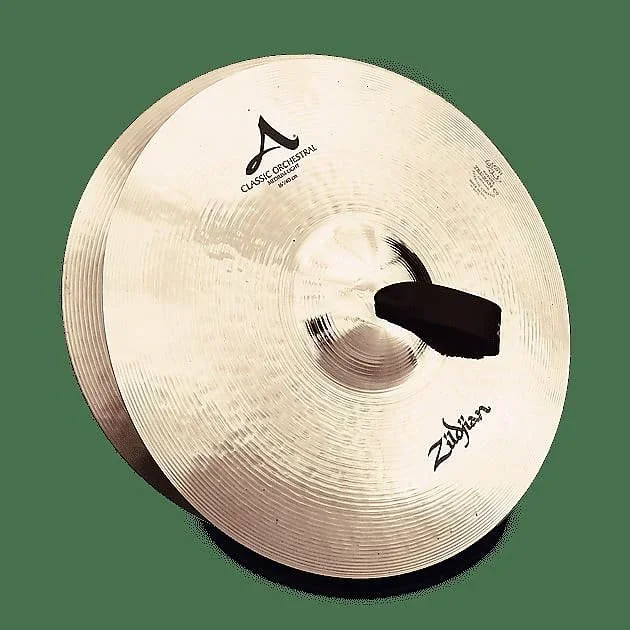 Zildjian A0750 16 ” A Zildjian Classic Orchestral Selection Medium-Light Hand Crash Cymbal (Single)
